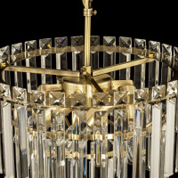 Подвесная люстра Citilux Фонда хрустальная Бронза CL303163