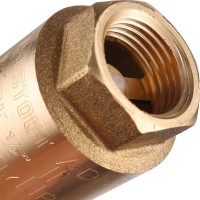 Обратный пружинный клапан STOUT Svc-0012-000015 1/2" муфтовый, с пластиковым седлом RG008T8CKERRJ5