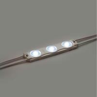 Светодиодный модуль ELF 3smd диод 2835, с линзой, 160гр.,12В, ip 65, STD, хол. белый (упак 100 шт) ELF-3SMDstd СW (100)