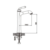 Смеситель для раковины Rose R0211E