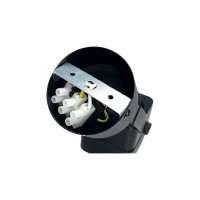 Накладной поворотный светильник truEnergy gu10 60x60xh130 ip20 черный/металл 21347