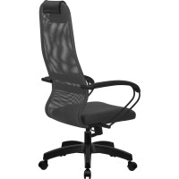 Кресло МЕТТА su-b-8, подлокотники 130, основание 001, темно-серый/темно-серый z312464931