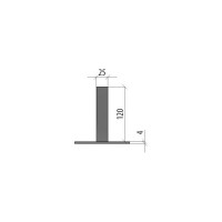 Основание потолочной стойки Система КМ INOX304 LO6280 OUPT INOX304