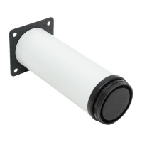 Ножка Tech-Krep металл, круглая, регулируемая, D50x150 мм, белая - накл. 152128