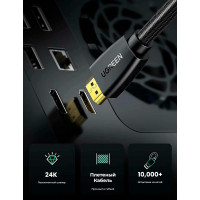 Кабель Ugreen HDMI Male-Male 4К/60Гц, 2м, цвет черный 40410