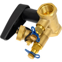 Балансировочный ручной клапан БРОЕН с дренажем v стандартной пропускной способности резьбовой dn 020s pn 25 kvs=4,4 м3/ч RG008N1UU1STB5