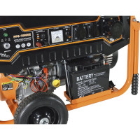 Бензиновый генератор CARVER ppg-10000е lt-192fв, 8,0/8,3квт, 220в, бак 25л,эл.ст, кол/рук. медь 01.020.00041
