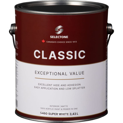 Акриловая краска для стен Selectone Classic Matte 5460-4