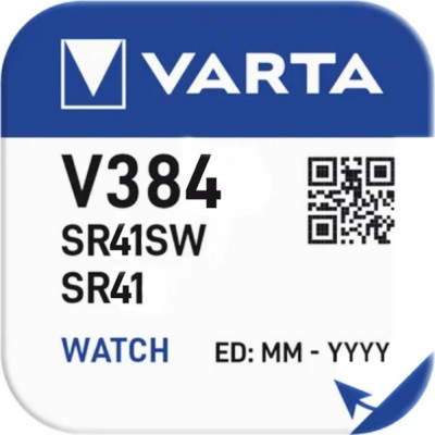 Батарейка Varta 384 (SR41SW) 384101111