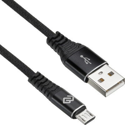 Кабель DIGMA MICROUSB-2M-BRAIDED-BLK USB (m)-micro USB (m) 2м черный 1084577