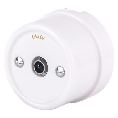 WERKEL W5683001 ТВ розетка белая Ретро a051315