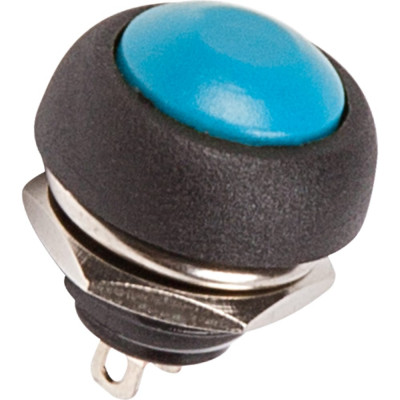 REXANT Выключатель-кнопка 250v 1а (2с) off-(on) б/фикс синяя micro (pbs-33в) 36-3051