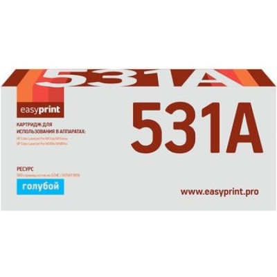 EasyPrint CF531A Картридж для HP Color LaserJet Pro M154a, M154nw, M180n, M180fw (900 стр.) голубой, с чипом LH-CF531A