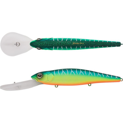 Strike Pro Deep Jer-O Minnow 130 цвет: A223S-RP Pearl Mat Tiger EG-054F#A223S-RP