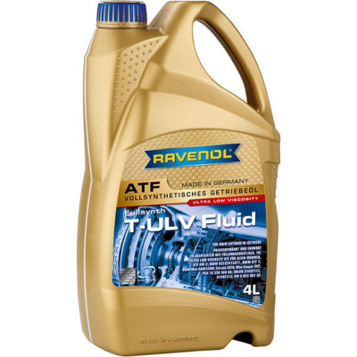 Трансмиссионное масло RAVENOL ATF T-ULV Fluid, 4л 1211146-004-01-999