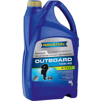 RAVENOL Моторное масло для 4-T лод.моторов Outboardoel 4T SAE 10W-40 (4л) new 1153204-004-01-999