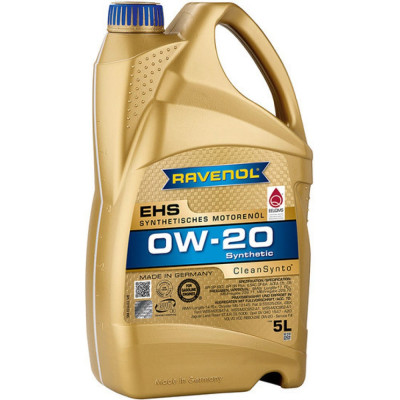 Моторное масло RAVENOL EHS SAE 0W-20, 5 л 1111113-005-01-999