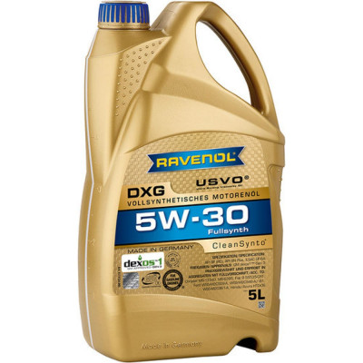 Моторное масло RAVENOL DXG SAE 5W-30, 5 л, new 1111124-005-01-999