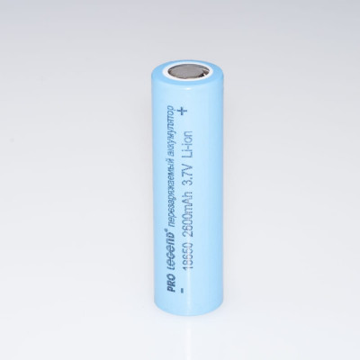 Аккумулятор Pro Legend Li 18650, 2600 mAh, 3,7V, без защиты, плоский плюс PL6211