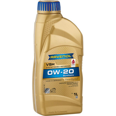 Моторное масло RAVENOL VSH SAE 0W-20, 1 л 1111154-001-01-999