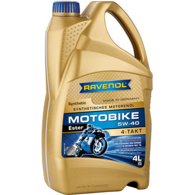 Моторное масло RAVENOL Motobike 4-T Ester SAE 5W-40 4 л 1171102-004-01-999