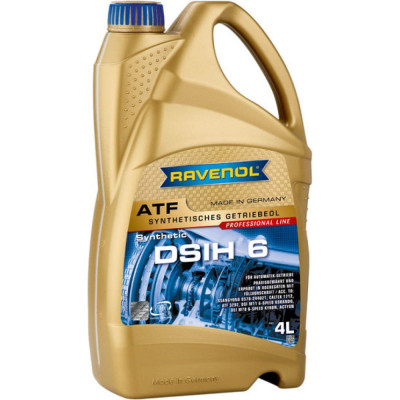 Трансмиссионное масло RAVENOL ATF DSIH 6, 4л new 1211133-004-01-999