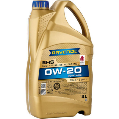 Моторное масло RAVENOL EHS SAE 0W-20, 4 л 1111113-004-01-999