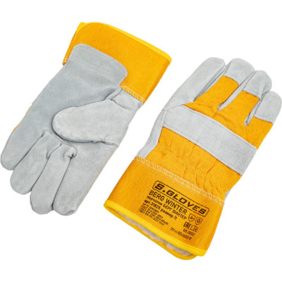 S. GLOVES S.GLOVES Перчатки комбинированные спилковые утепл. 