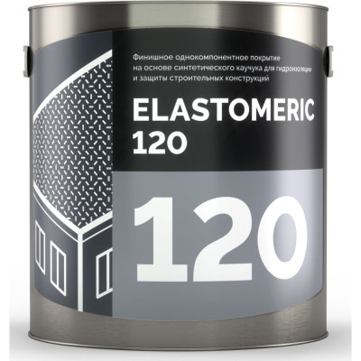 Elastomeric Systems Мастика для кровли 3кг. серый финиш elastomeric-120 1200003