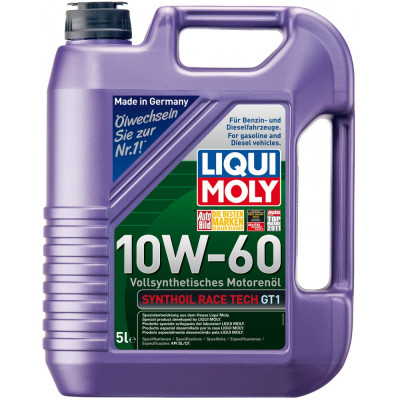 Синтетическое моторное масло LIQUI MOLY Synthoil Race Tech GT1 10W-60 SL/CF;A3/B4 1944