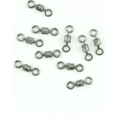 Namazu Вертлюг rolling ribbed swivel, латунь, цв. bn, р. 7, test-14 кг (уп.10 шт) N-FT-RRS7