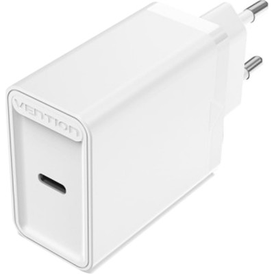 VENTION Сетевое зарядное устройство на 1 порт USB C QC 4.0 Белый, шт. FADW0-EU