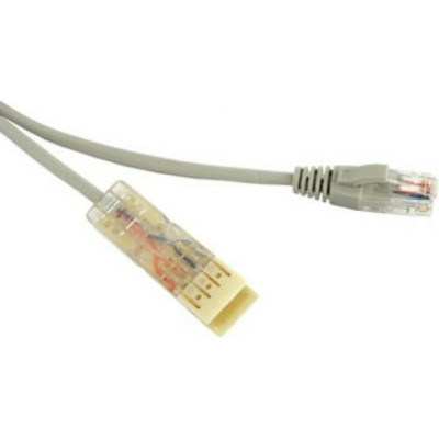 Патч-корд Hyperline PC-110-RJ45-2P-CX-1M-LSZH-GY 229897