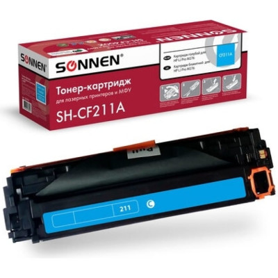 SONNEN Картридж лазерный SH-CF211A для HP LJ Pro M276 ВЫСШЕЕ КАЧЕСТВО голубой, 1800 стр. 363959