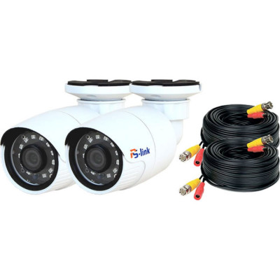 PS-link Комплект видеонаблюдения AHD 8Мп KIT-С802HD 2 камеры для улицы 3805