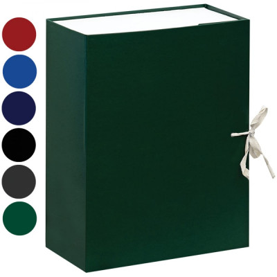 Архивный короб OfficeSpace с завязками разборный, бумвинил, 120 мм, клапан картон, до 1000 листов 255991