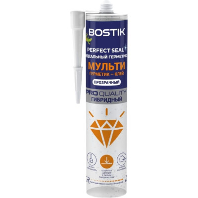 Идеальный герметик Bostik Perfect Seal Мульти, прозрачный, 300 г 202301101