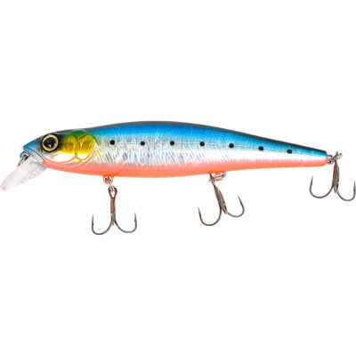 Strike Pro Jer-O Minnow 130 цвет: A234-SBO-LU Blue Back Silver OB Fluo EG-039SP#A234-SBO-LU