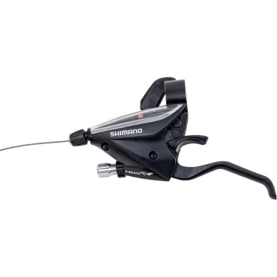 SHIMANO Шифтер/ручка тормоза ST-EF65-L 3sp,левая,3-передачи.,трос 1750мм,черный HQ-0013893