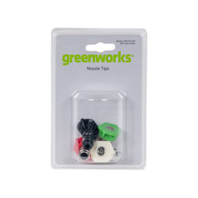 GreenWorks Комплект из 4-х насадок для мойки высокого давления, 250 бар 5201407