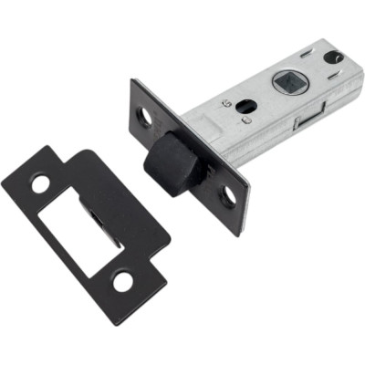Ренц Защелка межкомнатная РЕНЦ, пластиковый язычок, черный, INL 5-45 plastic Black