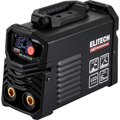 Elitech Аппарат сварочный инверторный hd wm 180 pulse 204465