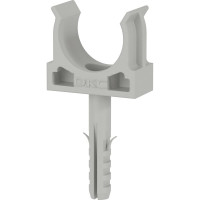 Держатель для труб DKC клипса d20мм+дюбель с винтом 100шт 51320DIY