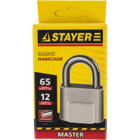 Навесной замок 65 мм STAYER MASTER 37147