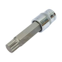 Насадка торцевая с вставкой-битой (1/2"; SPLINE М 16; 100 мм) Ombra 121716 55748