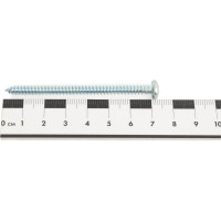 Саморез ZAMETAL 4,8х70 с полукруг. гол., крест шлиц, DIN 7981 оц., 200 шт ZA101883