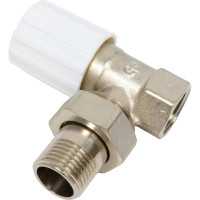 Регулирующий клапан для радиатора AQUALINK угловой, 1/2 (Цена за упаковку 10 шт.)  арт. 2597