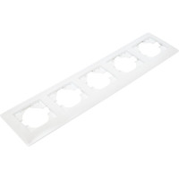 Рамка GUSI ELECTRIC 5-местная, цвет жемчуг С1050-028