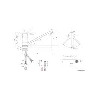 Одноручный смеситель для мойки Славен с коротким изливом СЛ-ОД-Д20