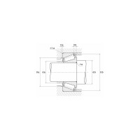 Однорядный конический роликоподшипник НСН 35x80x21 30307